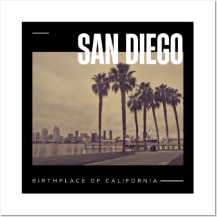 San Diego city Posters and Art